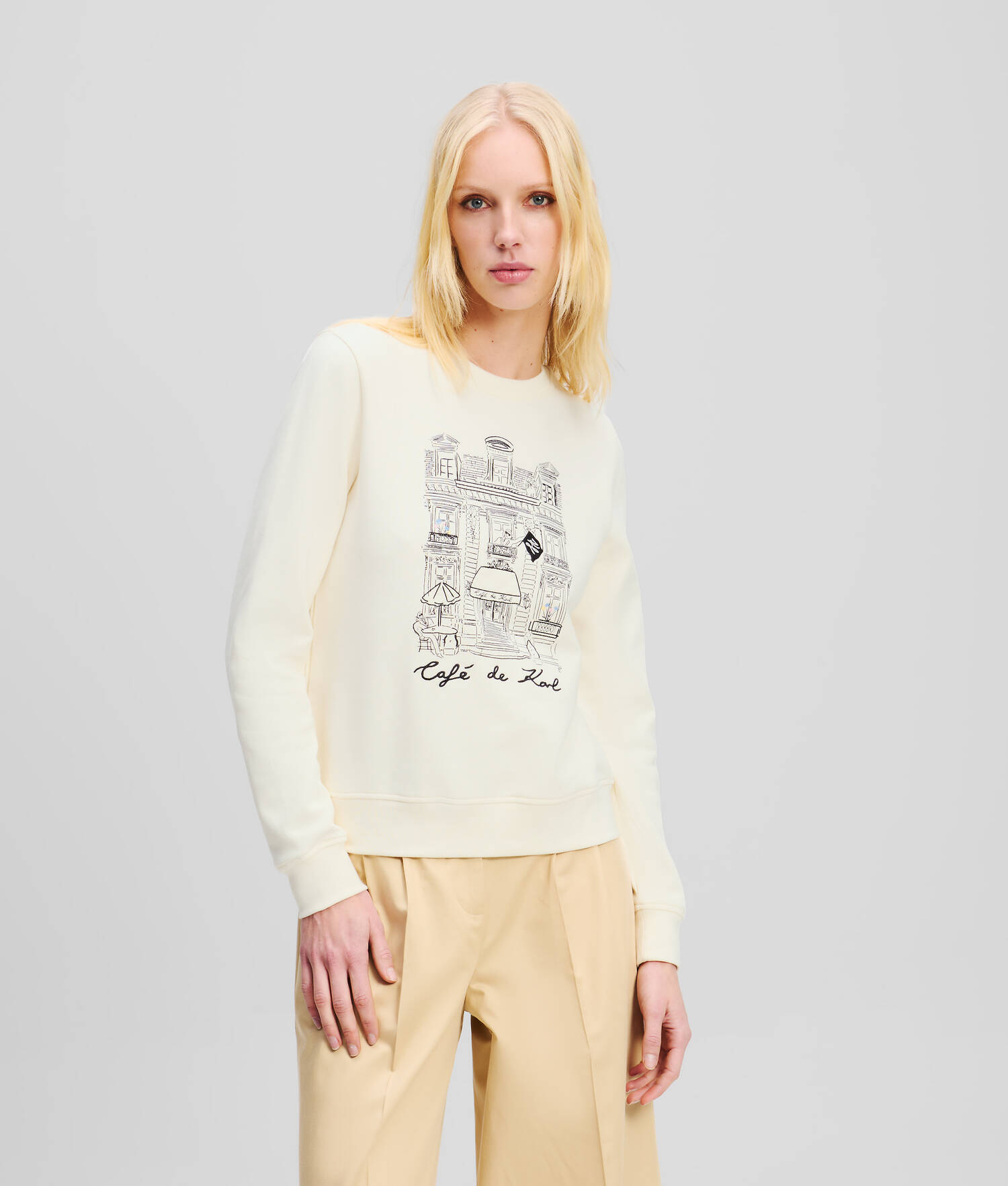 SWEAT-SHIRT KL X JORGE PARRA - Crème Cannoli