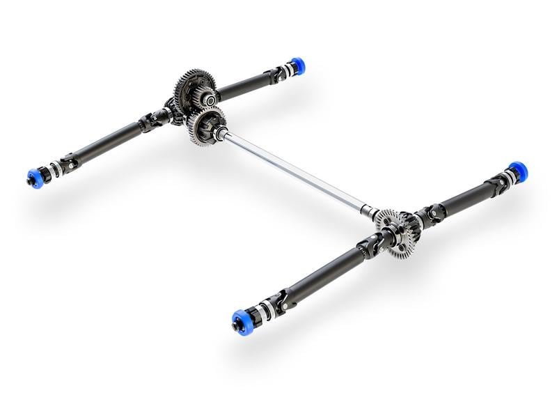 Traxxas Monster Truck WideMAXX, 4WD, Blau 1:10, ARTR Verbreiterte Version des 4WD Brushless Truck «Maxx»