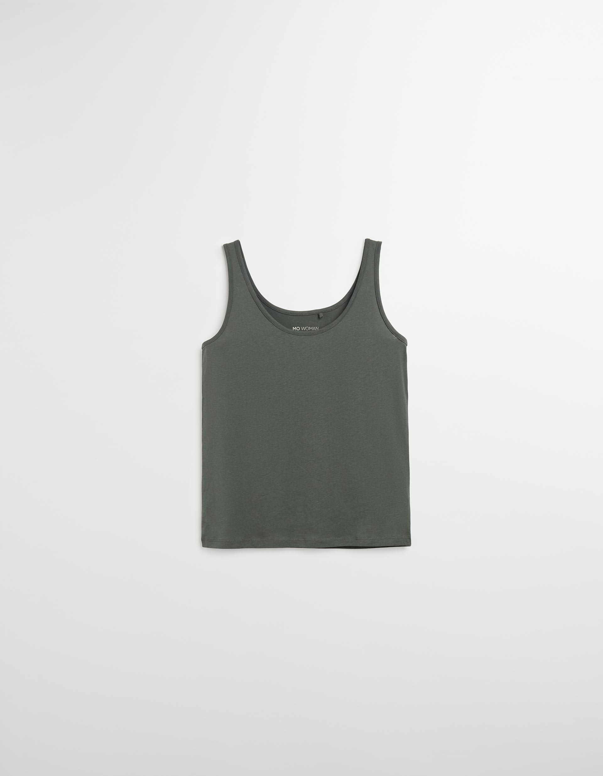 Top Jersey, Mulher, Cinzento Escuro