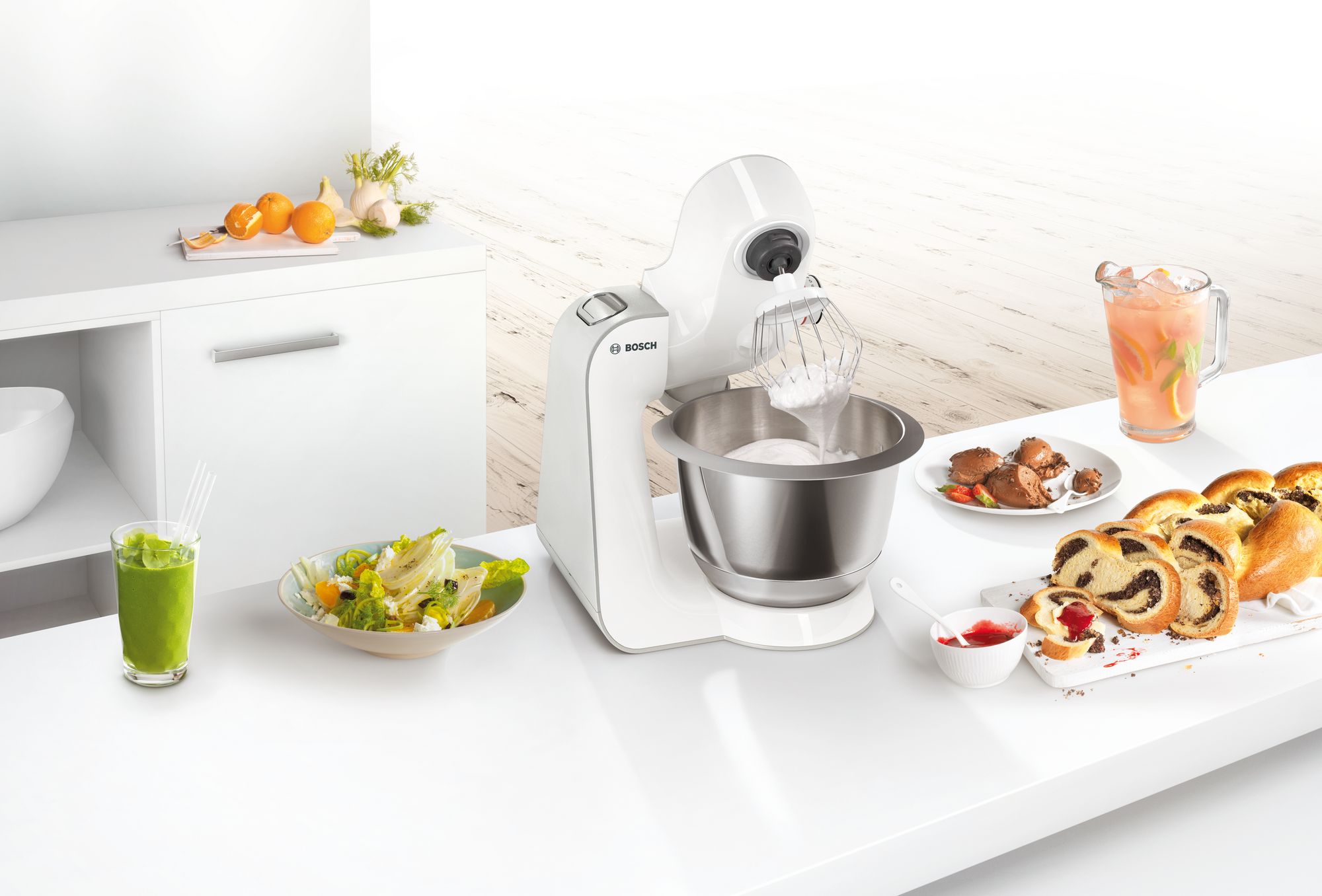 PRODUTO RECONDICIONADO # Robô de Cozinha Série 4 MUM 5 1000W Branco, Prata MUM58243--B