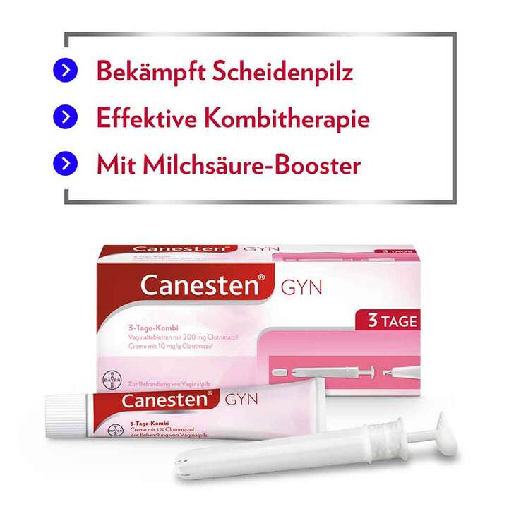 Canesten® GYN 3-Tage-Kombi zur effektiven Behandlung von Scheidenpilz, 1 P