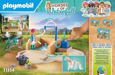 Playmobil 71354 Horses of Waterfall Byggesett Isabella & Lioness med Vaskeplass