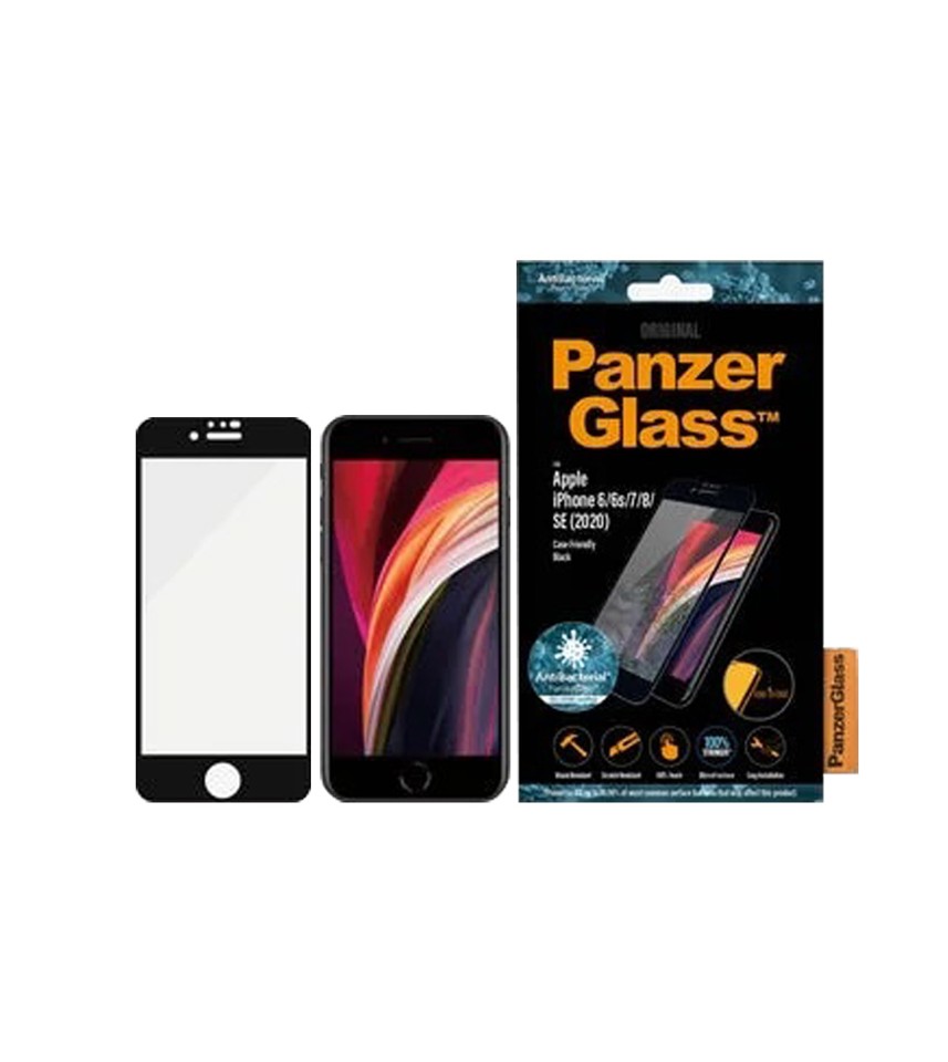 PanzerGlass- Skærmbeskyttelse Apple iPhone 8 - 7 - 6s - 6 - SE (2020/2022) - Edge-to-Edge