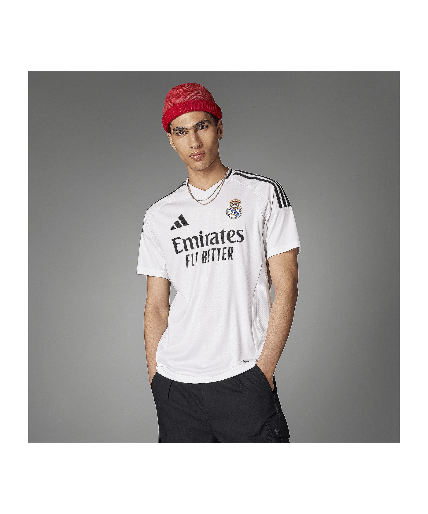 adidas Real Madrid Pro Trikot Home 2024/2025 Weiss
