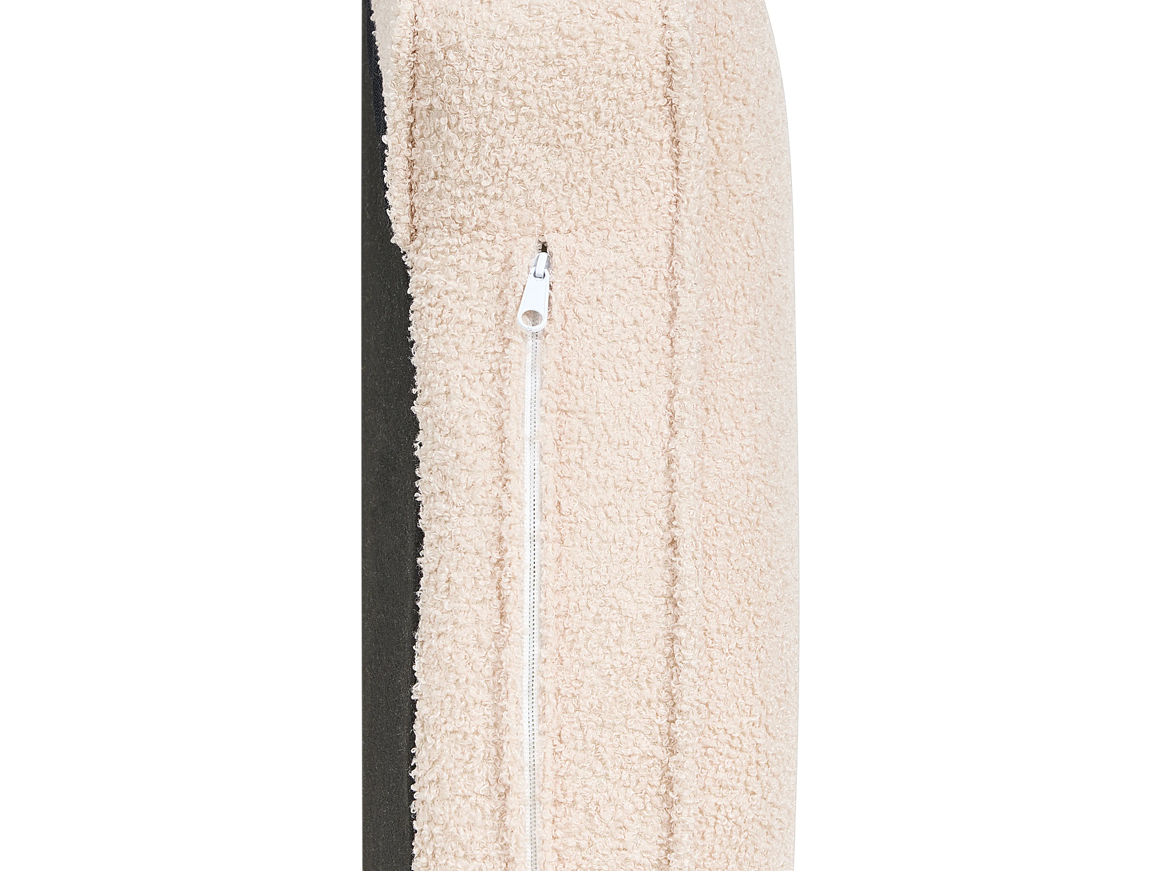 Linkszijdige chaise longue ALLIER Bouclé Lichtbeige