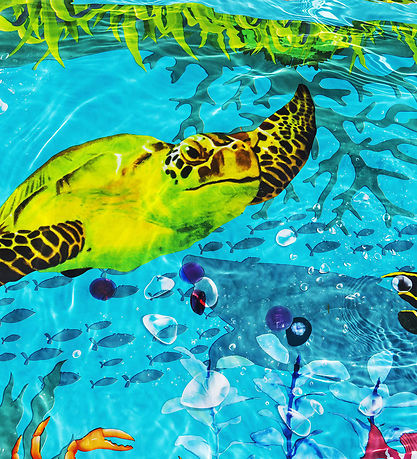 Bestway Planschbecken m. Zubehör - 262 x 175 cm - 3D Unterwasser