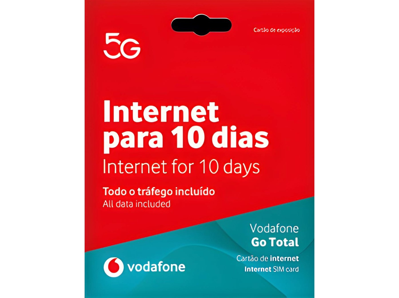 CARTÃO VODAFONE CARTAO GO 10D 115002130
