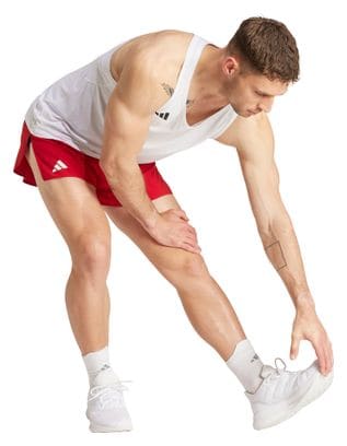 Débardeur adidas Adizero Blanc Homme