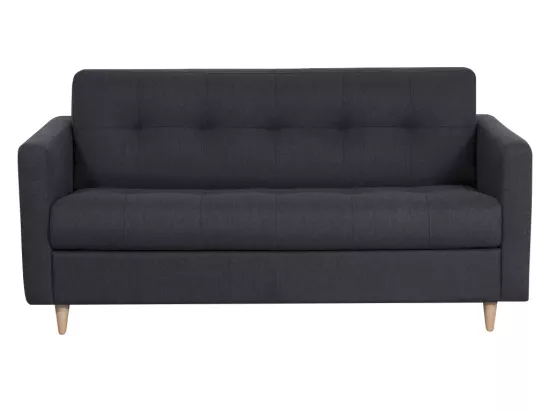 Canapé 3 places convertible express en tissu GANOA - Anthracite