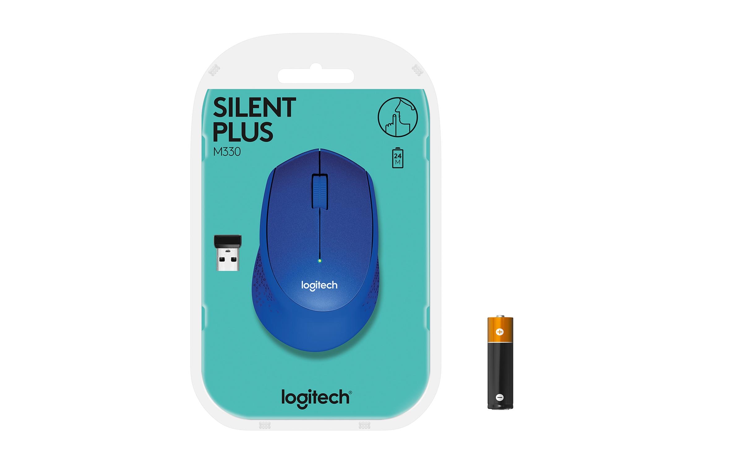Maus M330 Silent PlusGeräuscharme USB-Funkmaus mit 1000 dpi Optical Tracking