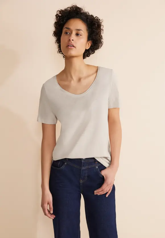 Basic T-Shirt - smooth sand beige