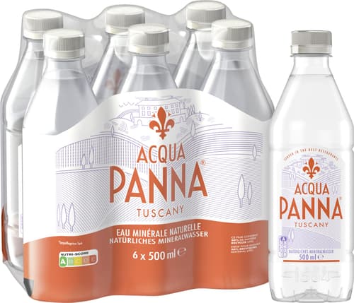 ACQUA PANNA stilles Mineralwasser 6x0,5l PET (EINWEG)
