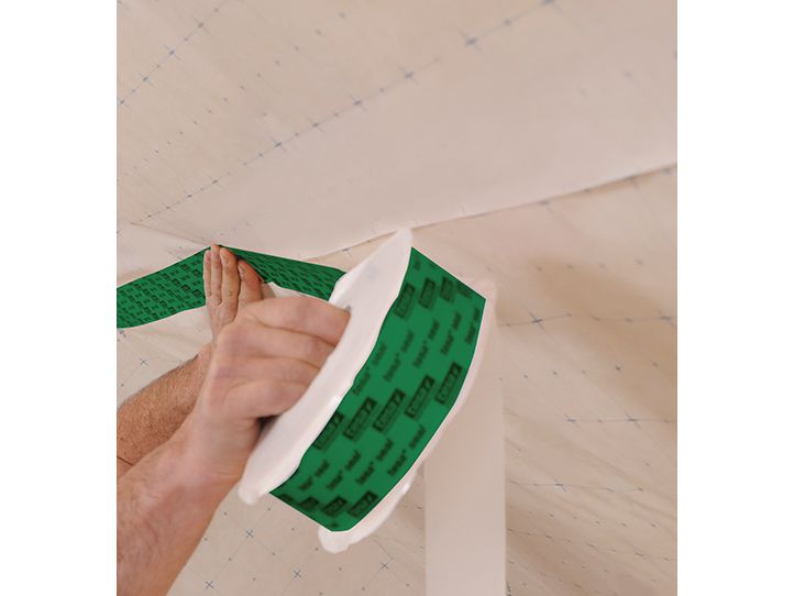 tesa Dichtungsband Professional 60077, 25m x 50 mm Flexibles Dampfsperrband, auf PE-Basis