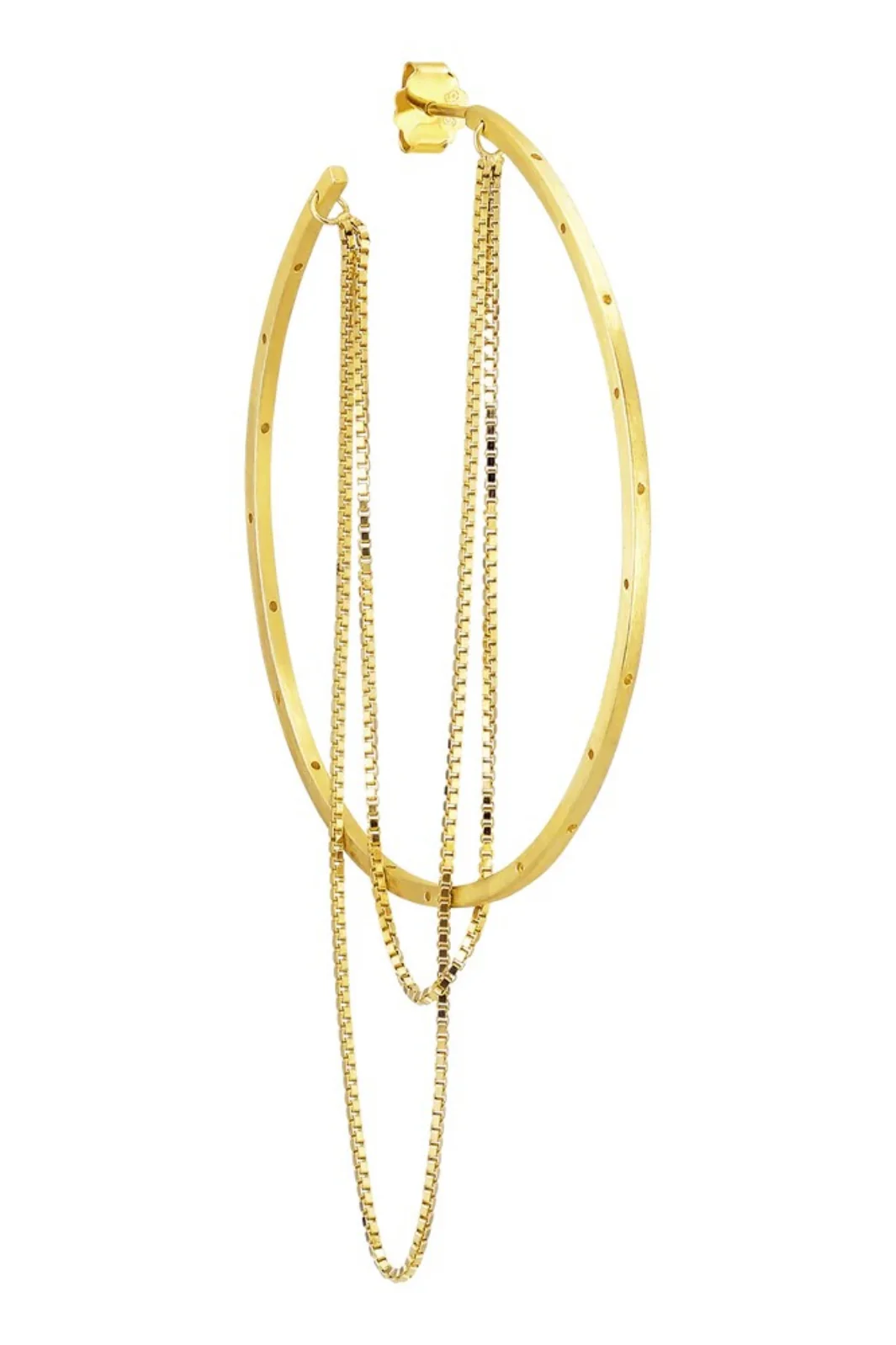 Jane Kønig Big Orbis Chain Hoop BOCH-SS25-G