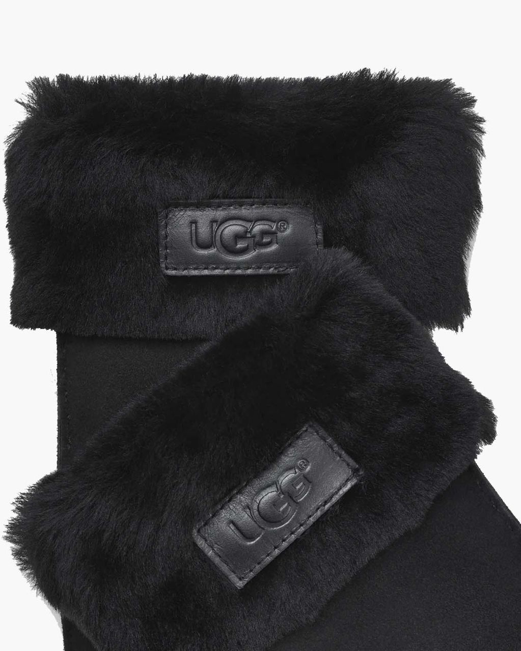 UGG Turn Cuff Glove Black Dameshandschoenen