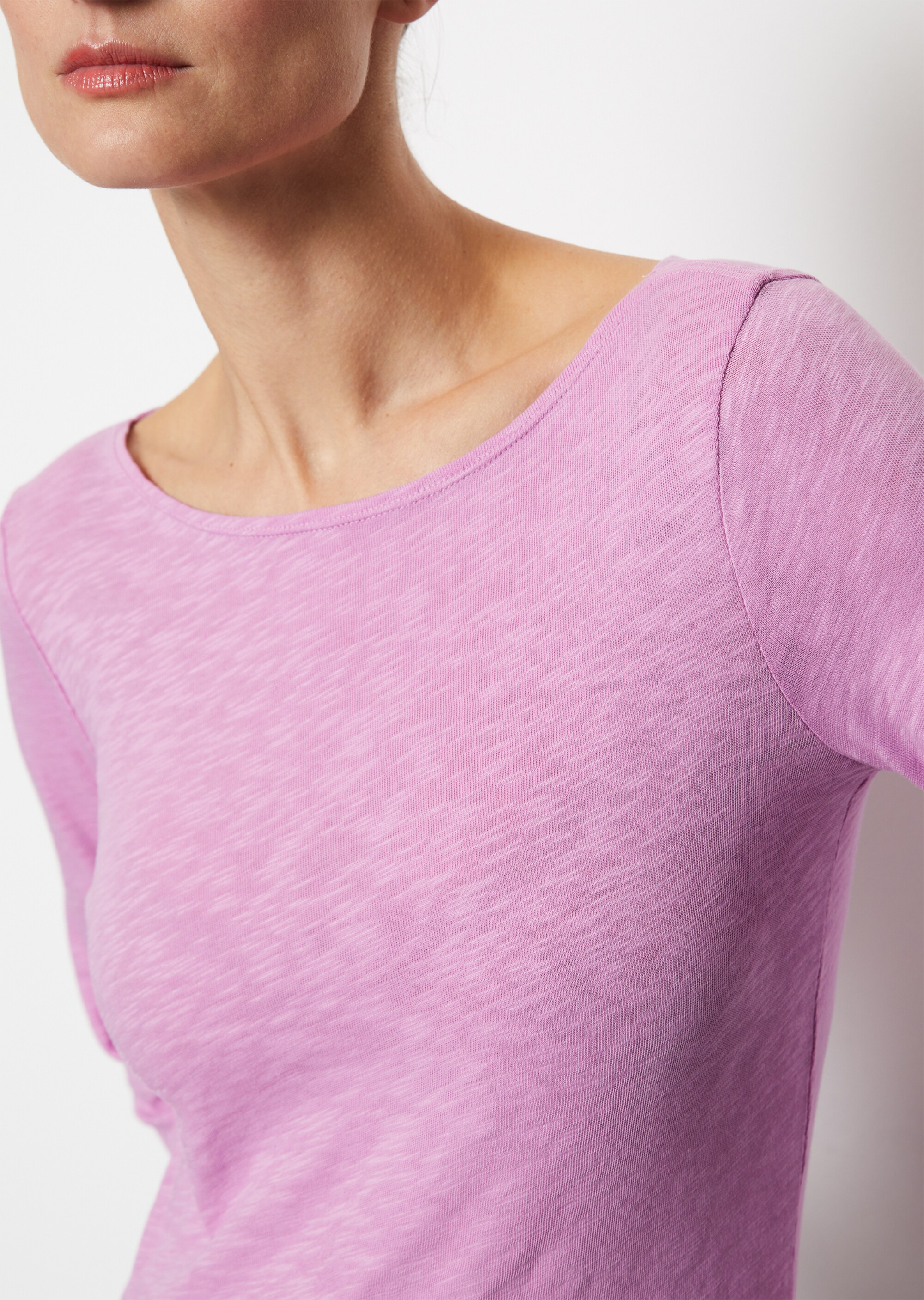 Longsleeve regularaus Slub Jersey