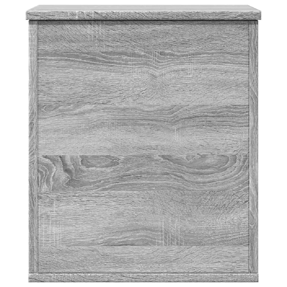 vidaXL Boîte de rangement bois d'ingénierie - Gris