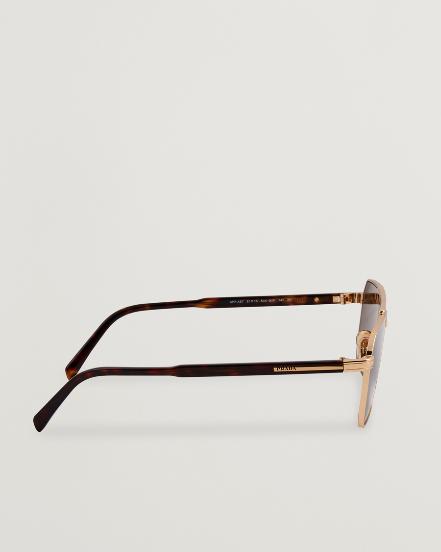 Prada 0PR A57S Metal Sunglasses Gold