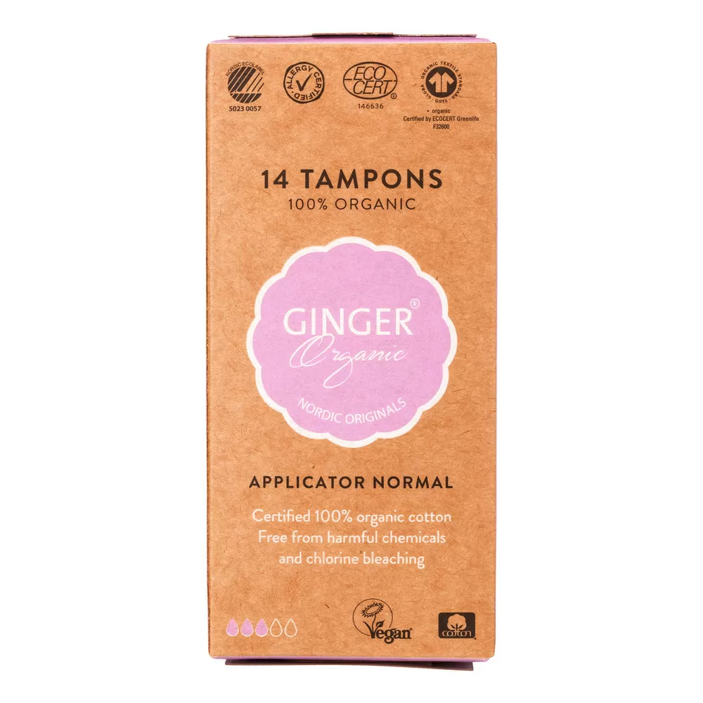 Ginger Organic Tampon Normal - 14 stk