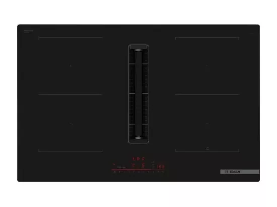 Table induction Aspirante - BOSCH SER6 - PVQ811H26E Noir - 4-foyers - Home Connect - L802xP522 mm