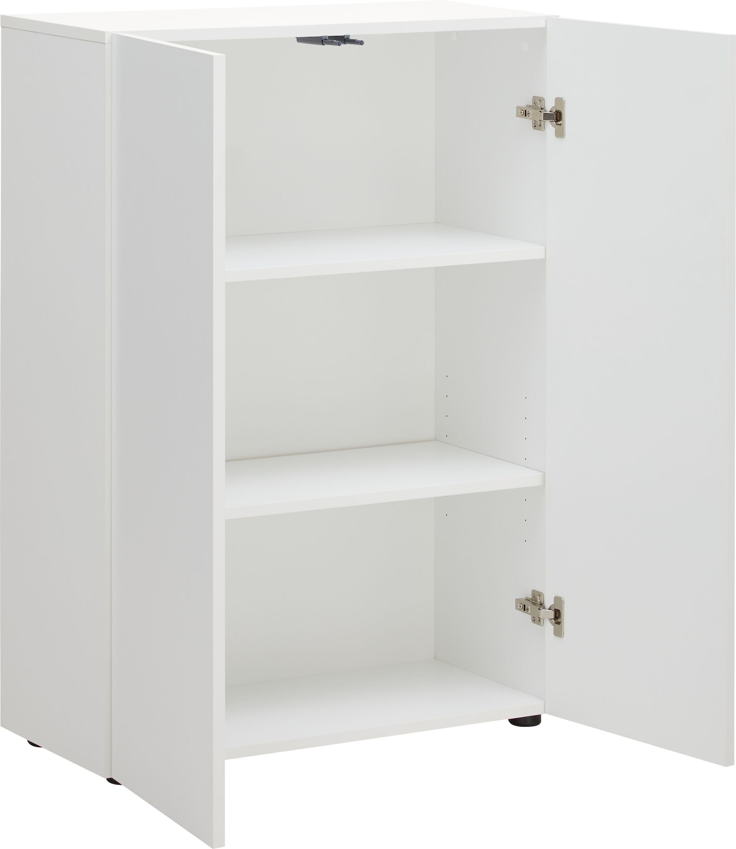 OFFICE X Regal nieder - Weiss / B: 80.0 cm x T: 34.0 cm x H: 108.0 cm