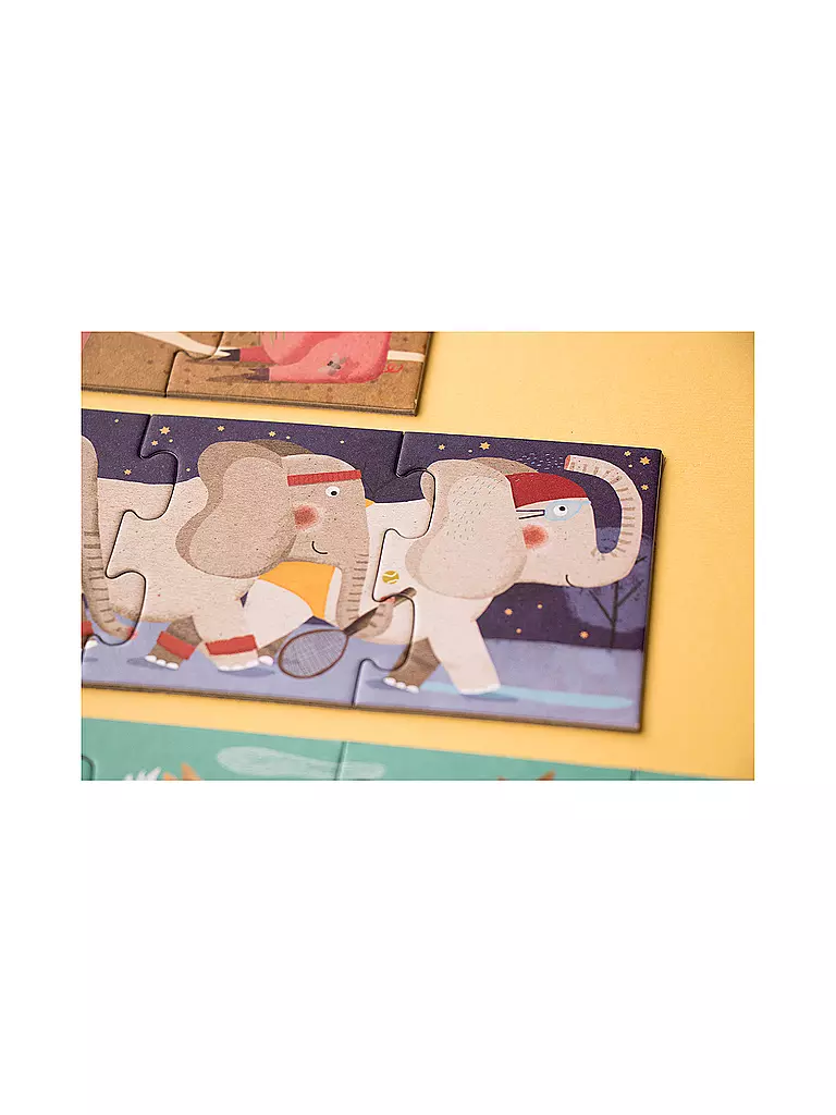 LONDJI Puzzle 10 PINGUINS 55 Teile  bunt
