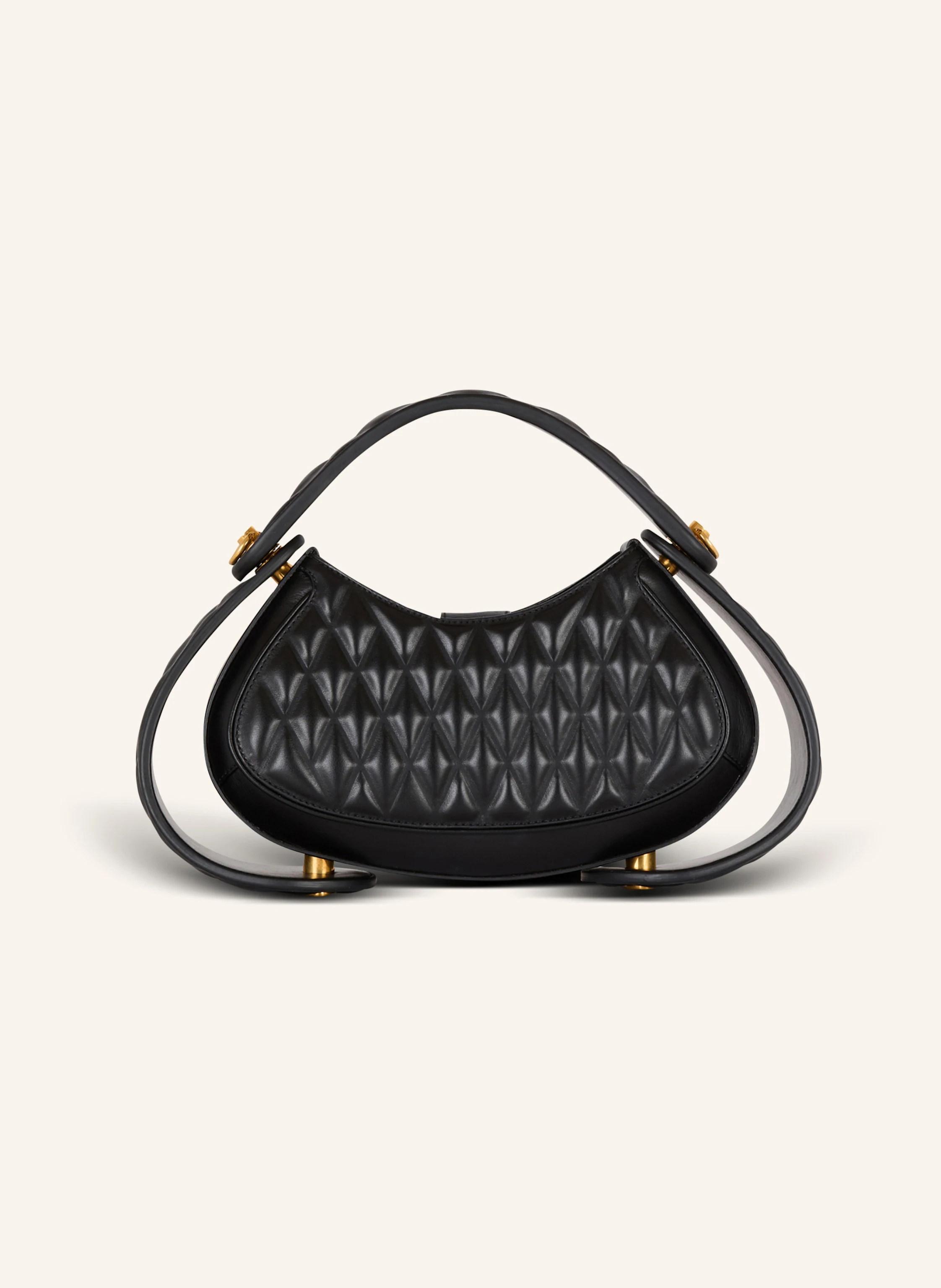BALMAIN Mittelgroße Tasche Jolie Madame aus gestepptem Leder