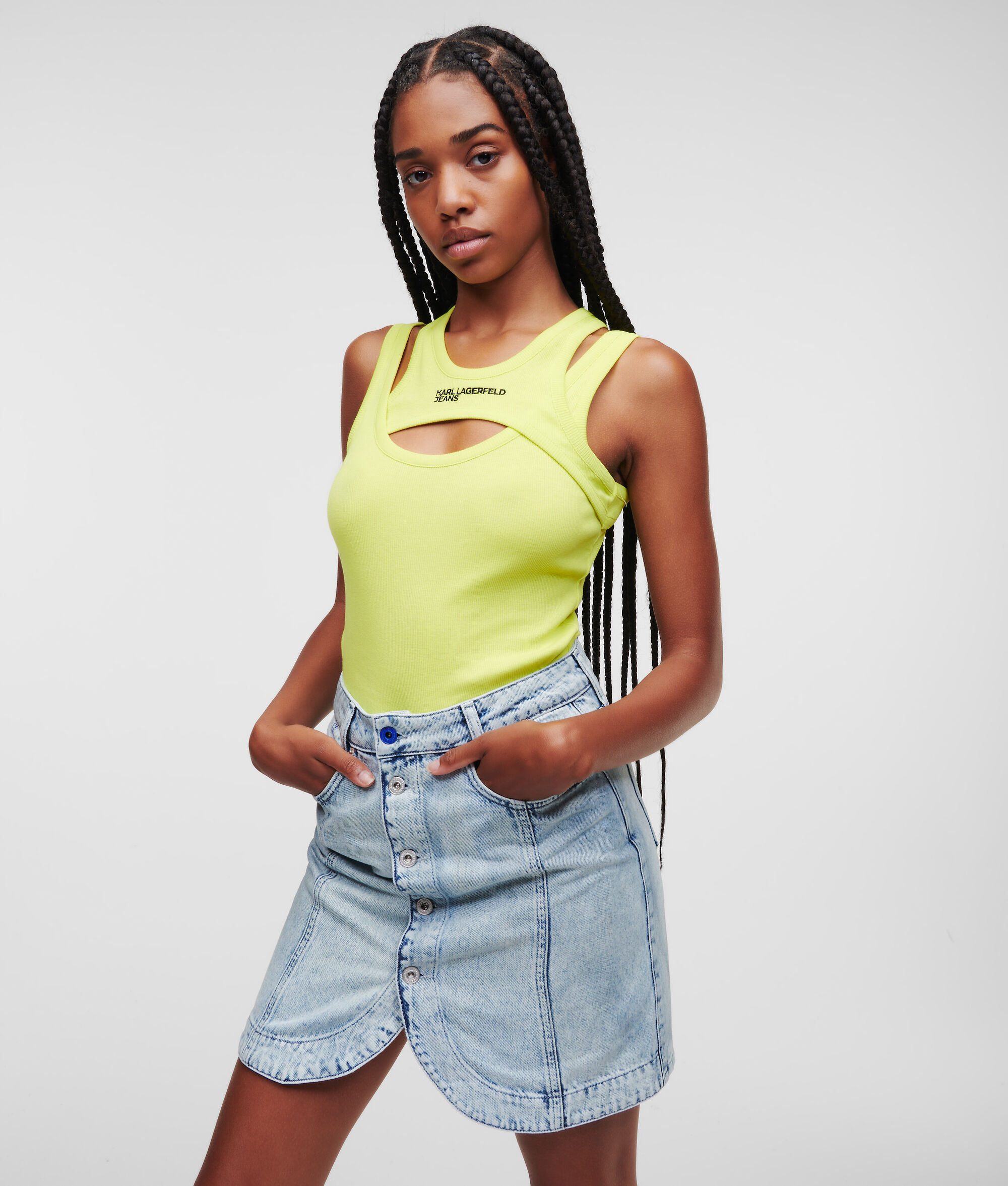 JUPE CRAYON EN DENIM KLJ