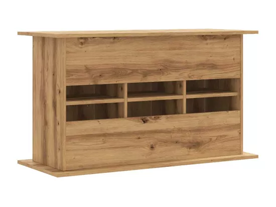 Support d'aquarium chêne artisanal 101x41x58 cm bois ingénierie
