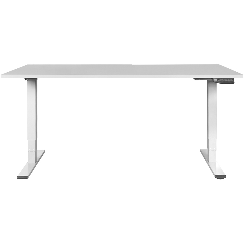 Contini Elektrisch höhenverstellbarer Schreibtisch ET225E, 160 x 80 cm, grau