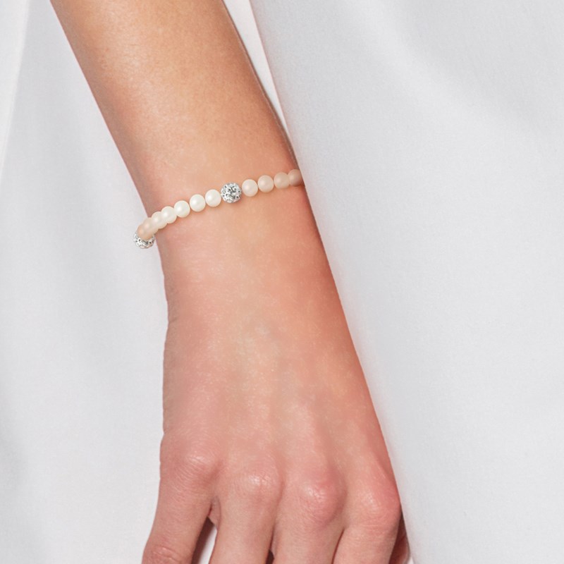 Bracelet - Rang de Perles de culture d'eau douce - Argent 925