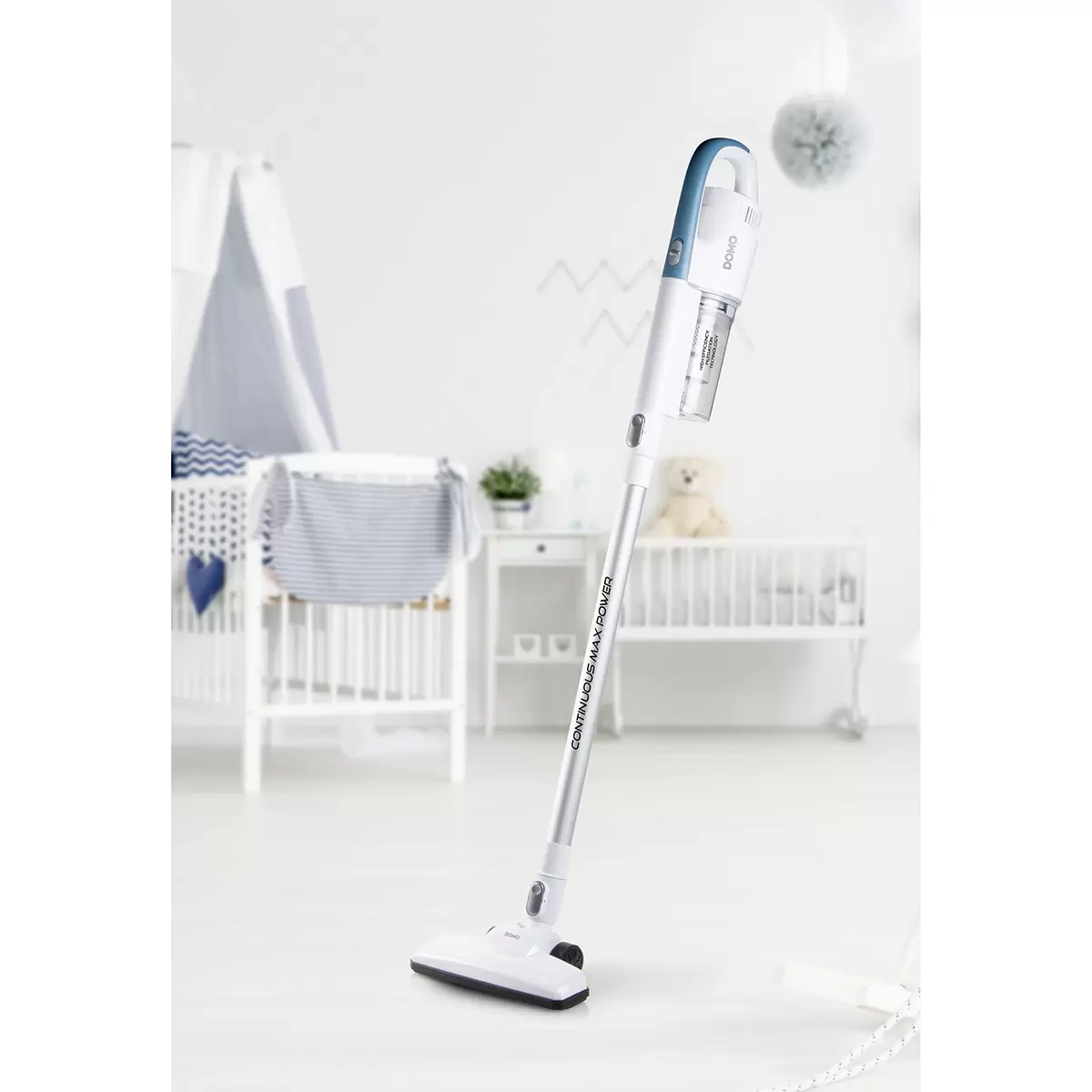 Stielstaubsauger DO237SV Domo türkis,weiss