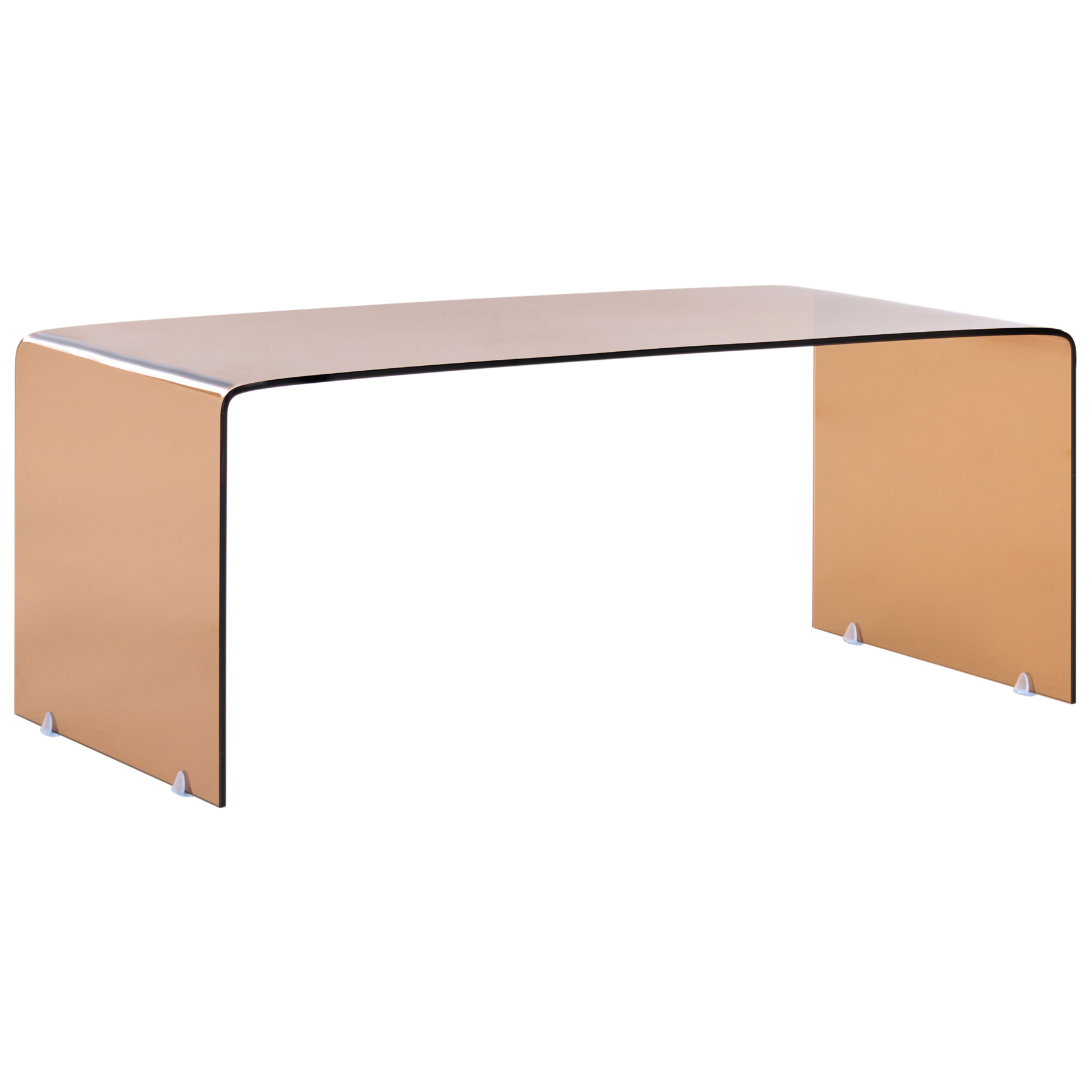 Beliani - KENDALL  - Salontafel - Bruin - Veiligheidsglas