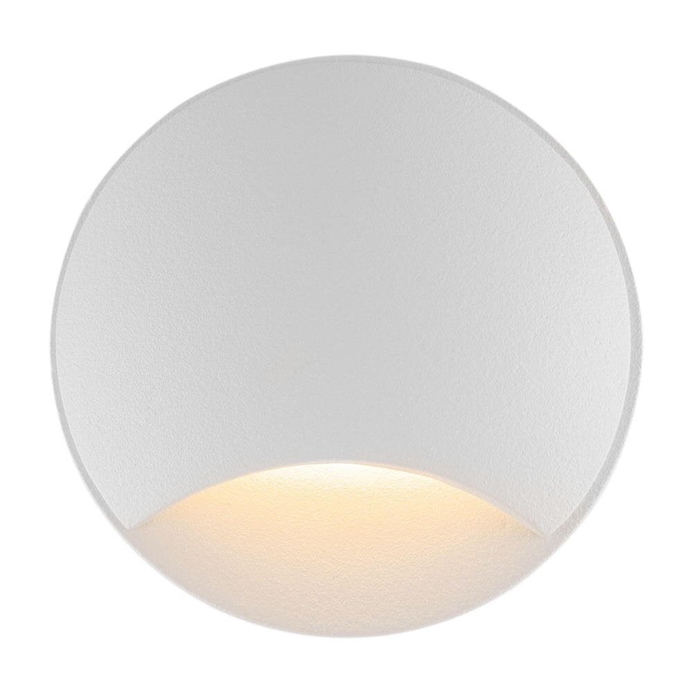 LED inbouwspot Biscotti in wit en zwart, 3W, 30lm, IP65, 3000K