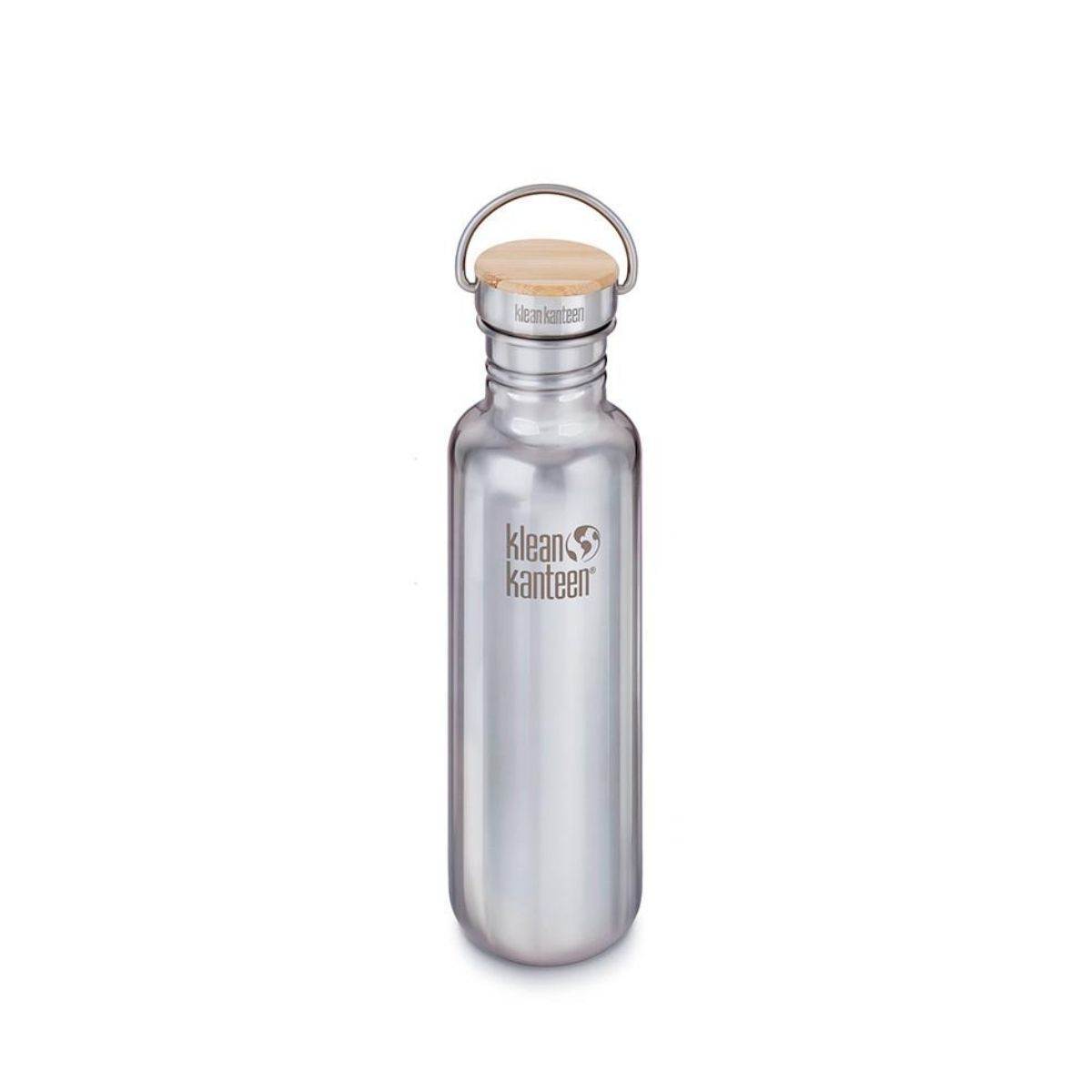 Garrafa de água Klean Kanteen Reflect de 800ml com tampa de bambu