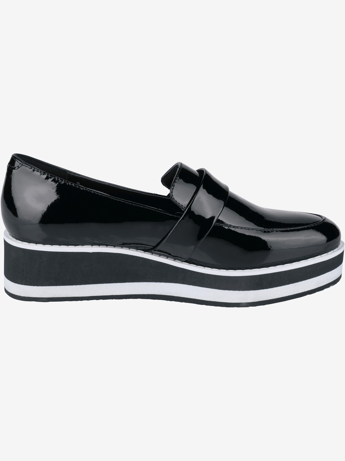 Trotteurs cuir vachette verni brillant