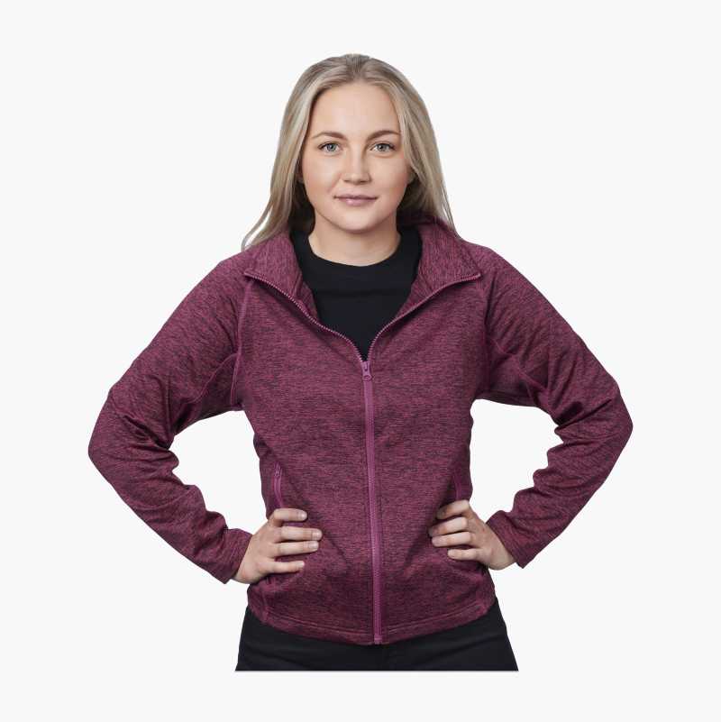 Fleecejakke stretch, dame, XS
