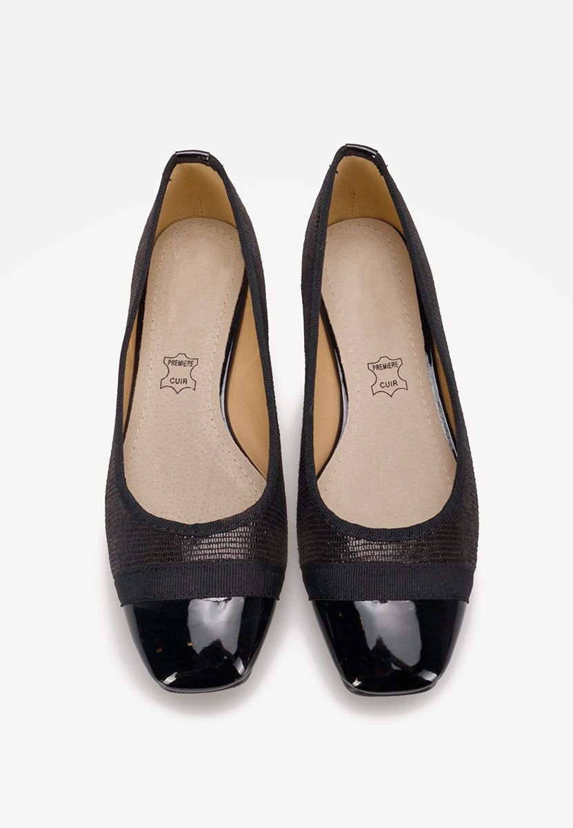 Chaussures à petit talon noirs Ozleta