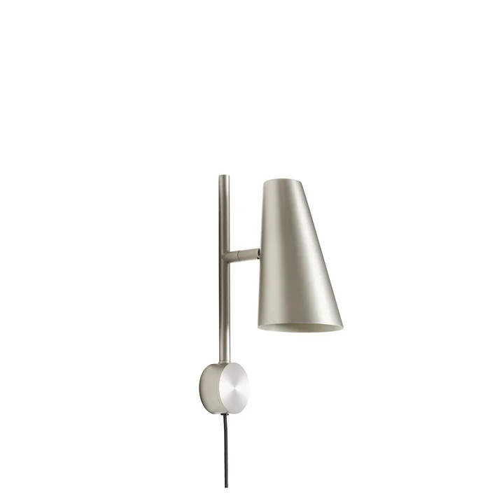 Woud - Cono Wandleuchte, satin plated metal