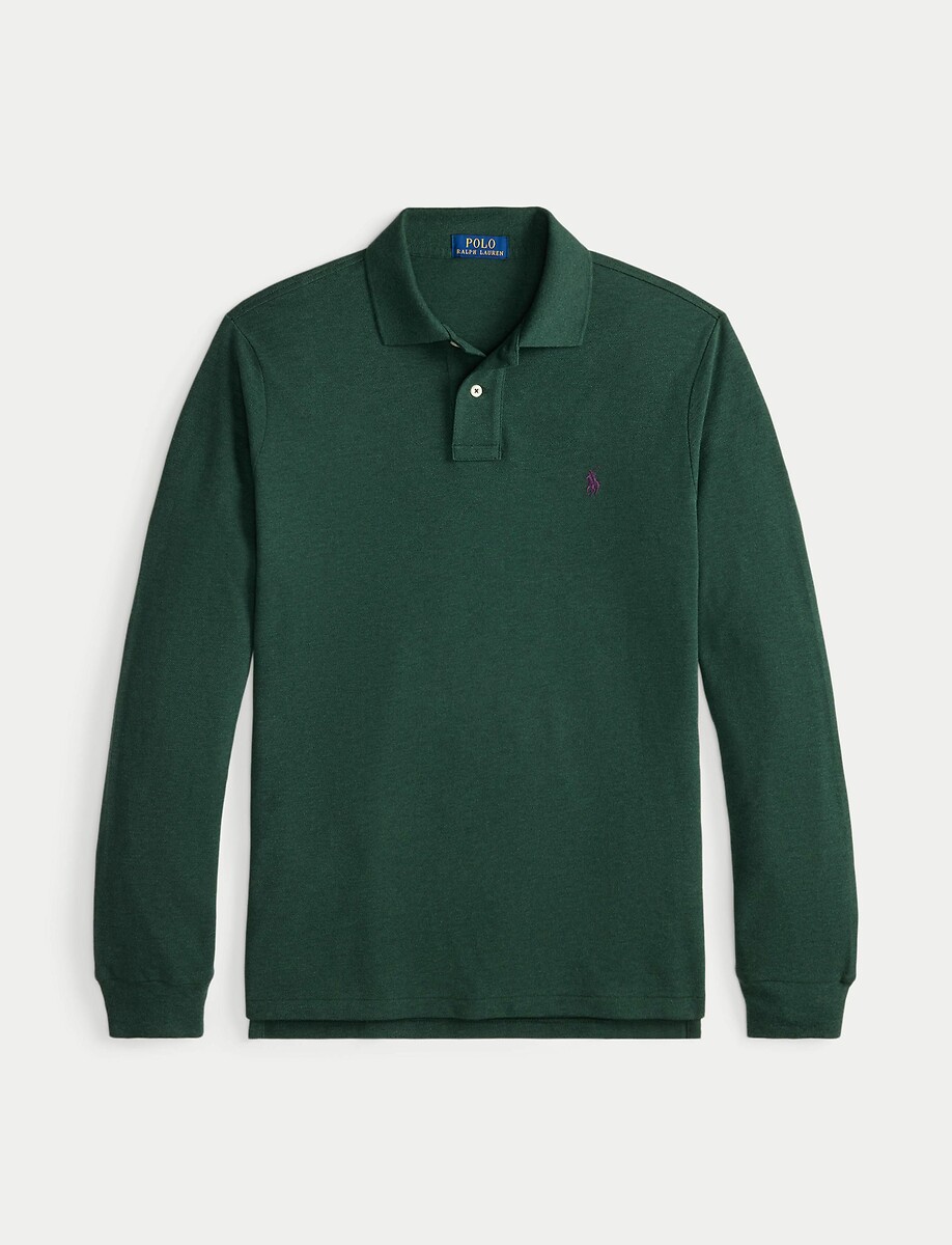 POLO RALPH LAUREN<br>Camisa pólo slim fit em piqué