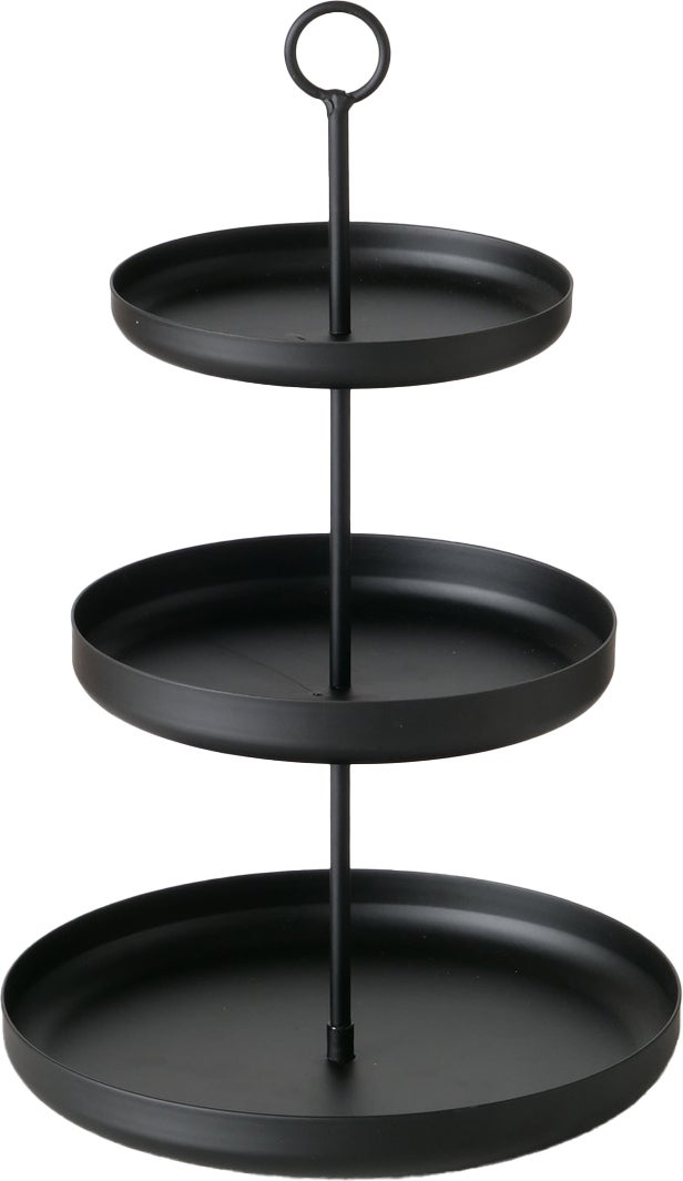Boltze etagère Credo zwart D 20 H 32 cm
