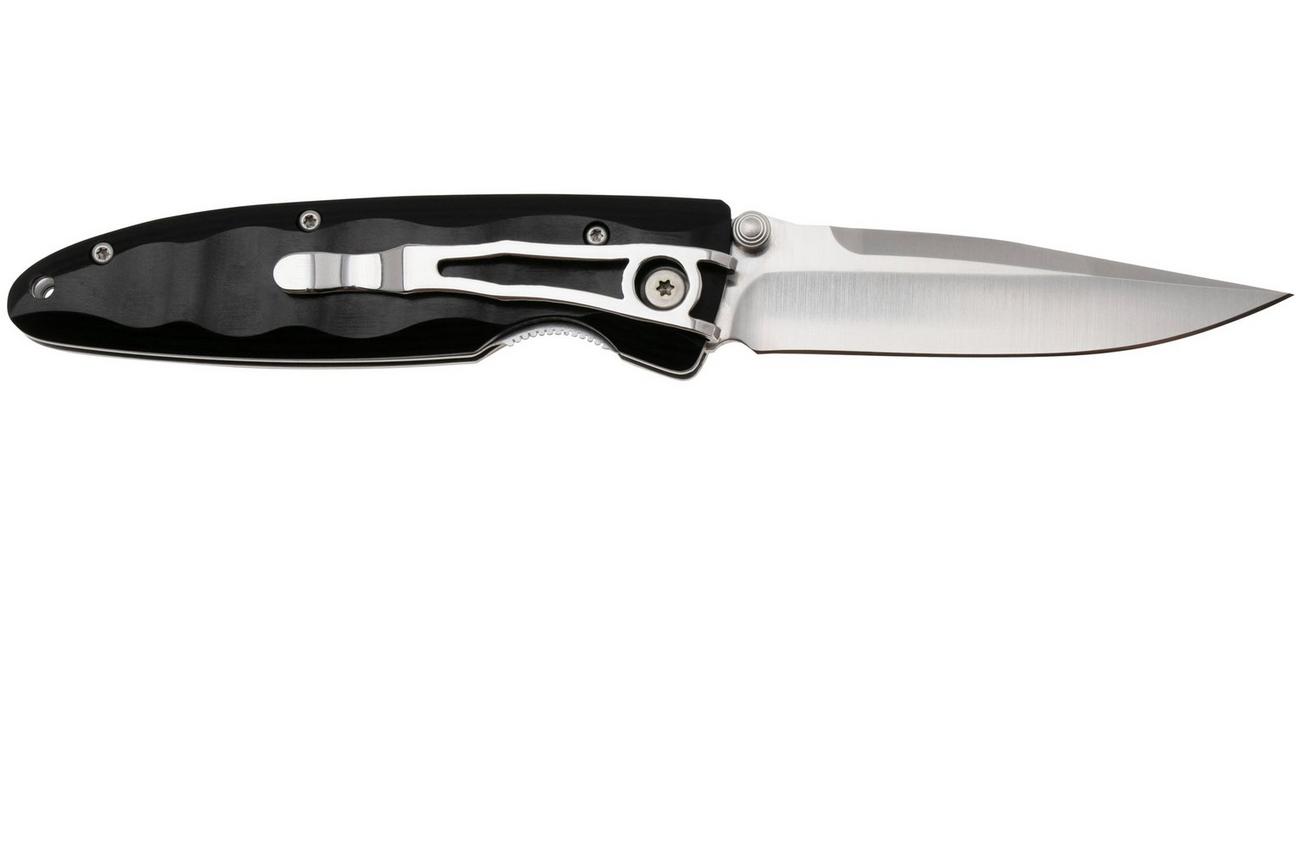 Mcusta MC-17V Classic Wave, black pakkawood, herenmes