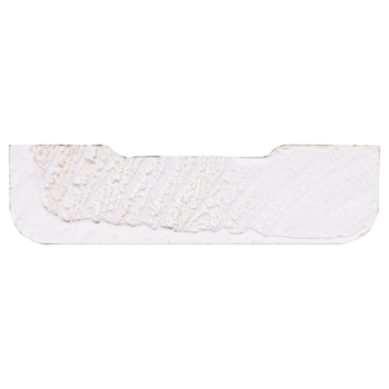 Koplat recht grenen wit gegrond 12x45 mm 270 cm