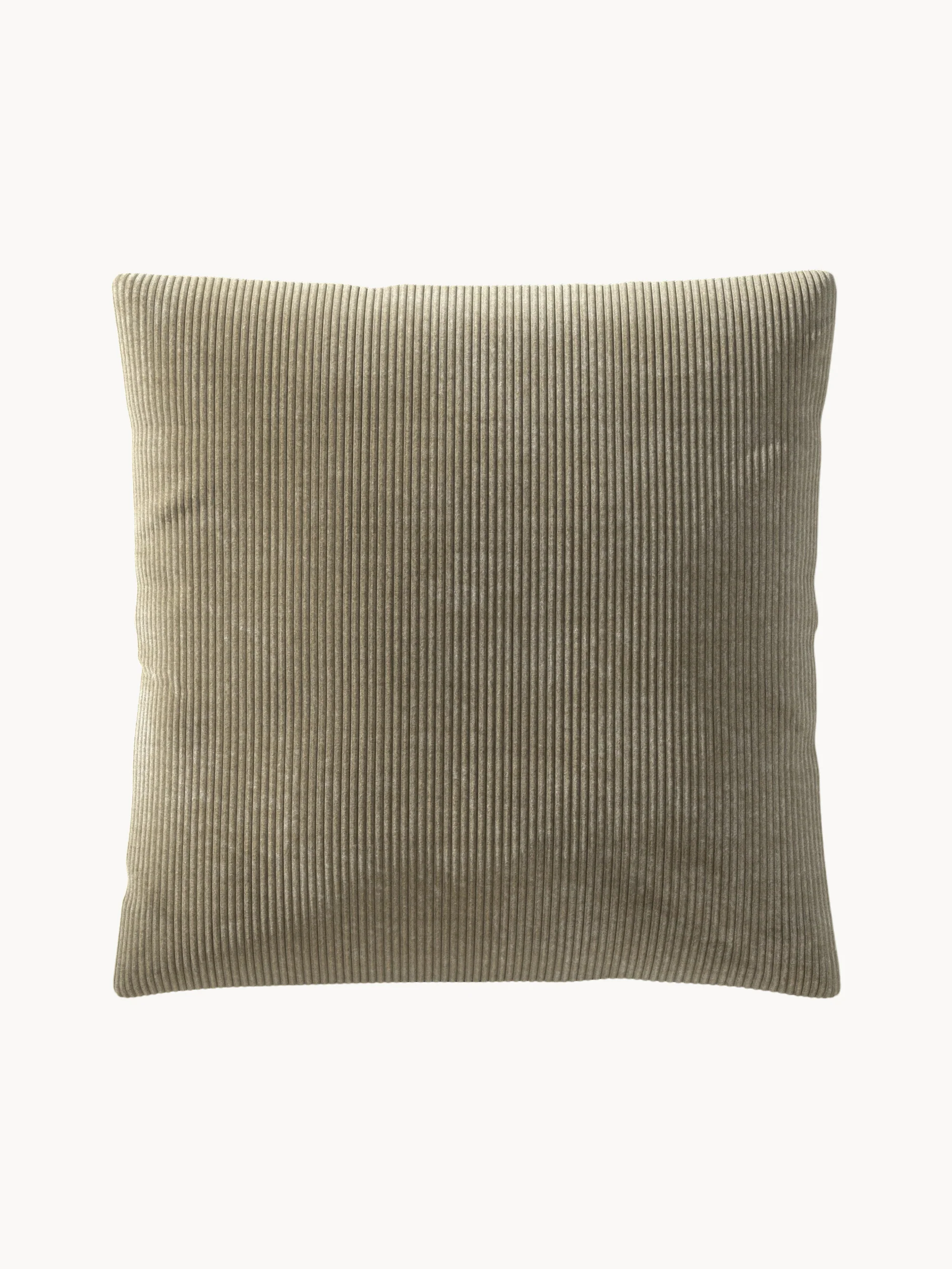 Grote corduroy bankkussen Vetsak, 60 x 60 cm