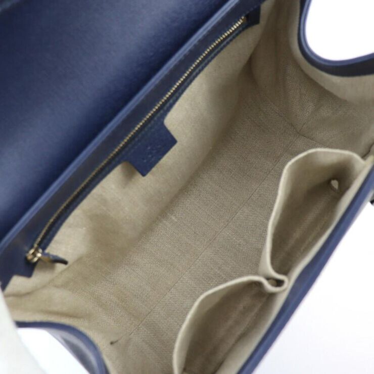 Gucci Vintage Gucci Bamboo Navy