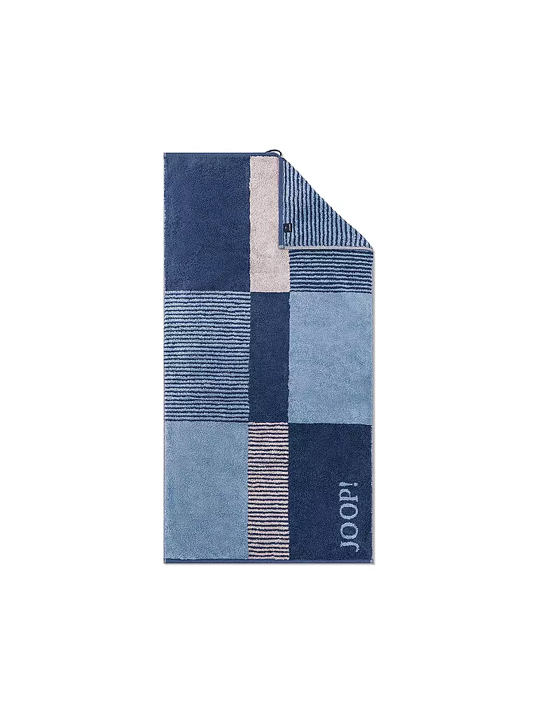 JOOP Duschtuch 80x150cm DIVIDED SQUARES Aqua dunkelblau