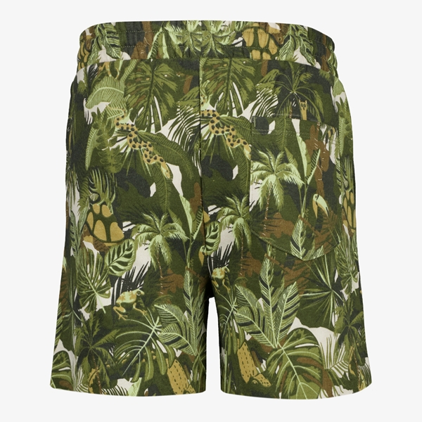 Unsigned jongens sweatshort groent met print