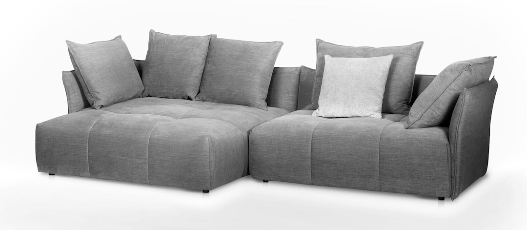Ecksofa PLACE158 x 316 cm dunkelgrau