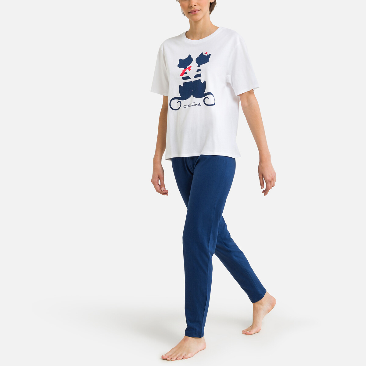 CATSLINE<br>Pijama comprido de algodão Catsline