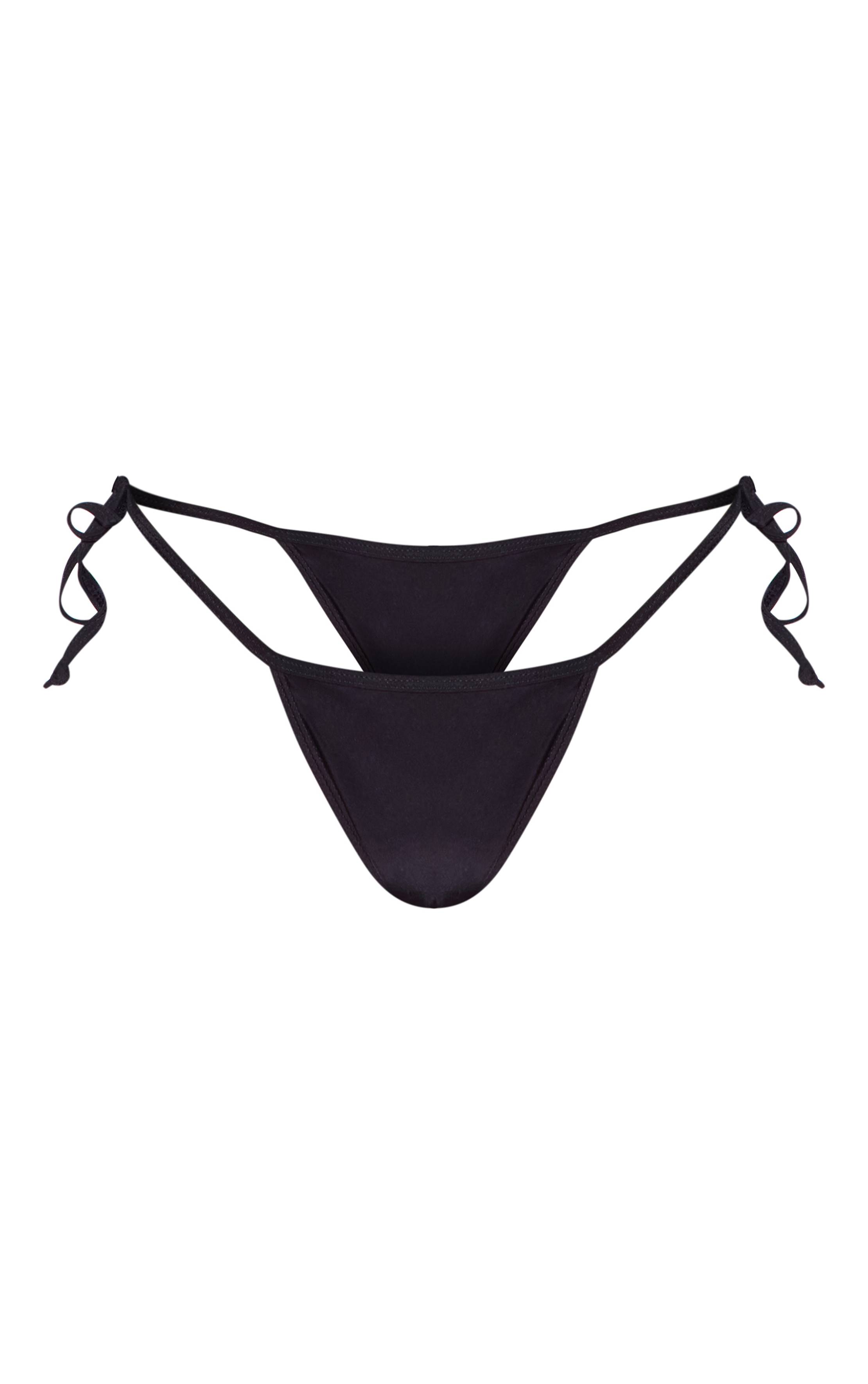 Noir Bas De Bikini À Nouer Sur Les Côtés Mix And Match
